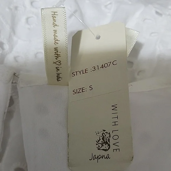 Japna White Eyelet Wrap Midi Dress - Picture 10 of 14